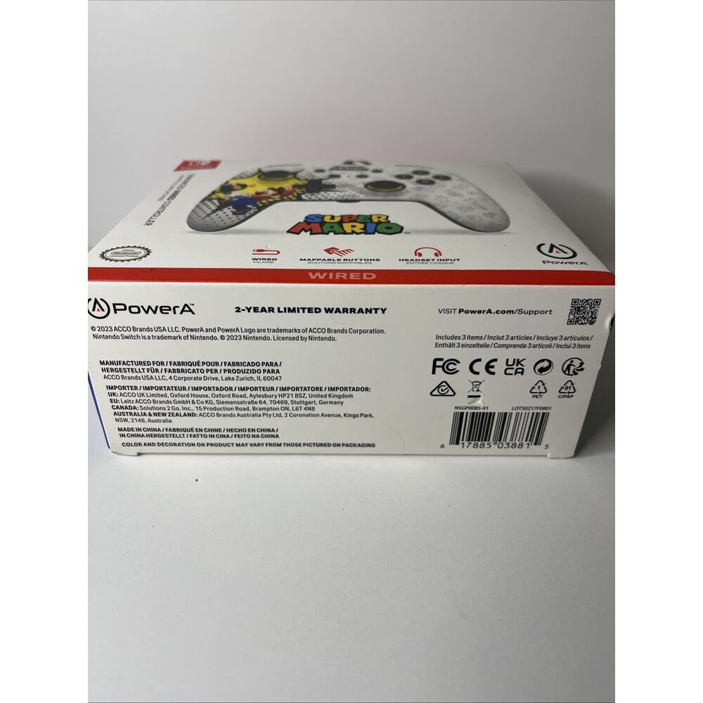 Super Mario Bob-omb Blast PowerA Enhanced Wired Controller for Nintendo Switch - Picture 8 of 8